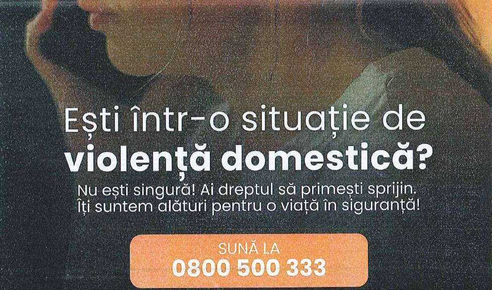 Afiș violența domestica